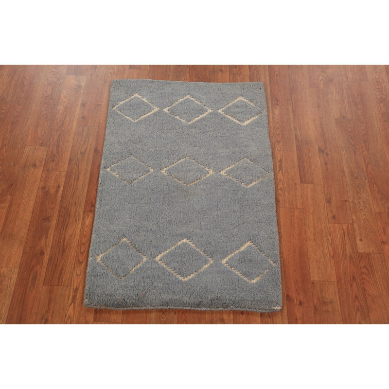 Contemporary Moroccan Oriental Accent Rug 2x3