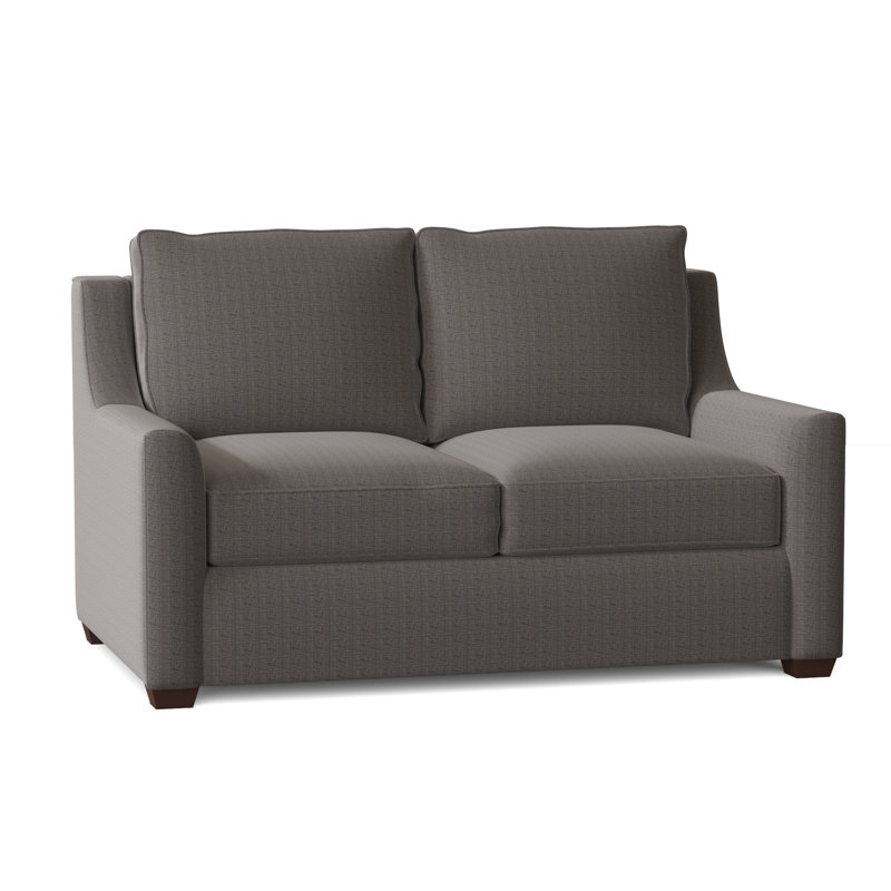 Gemi Upholstered 56.5'' Sofa, Zuma Charcoal Textured Linen