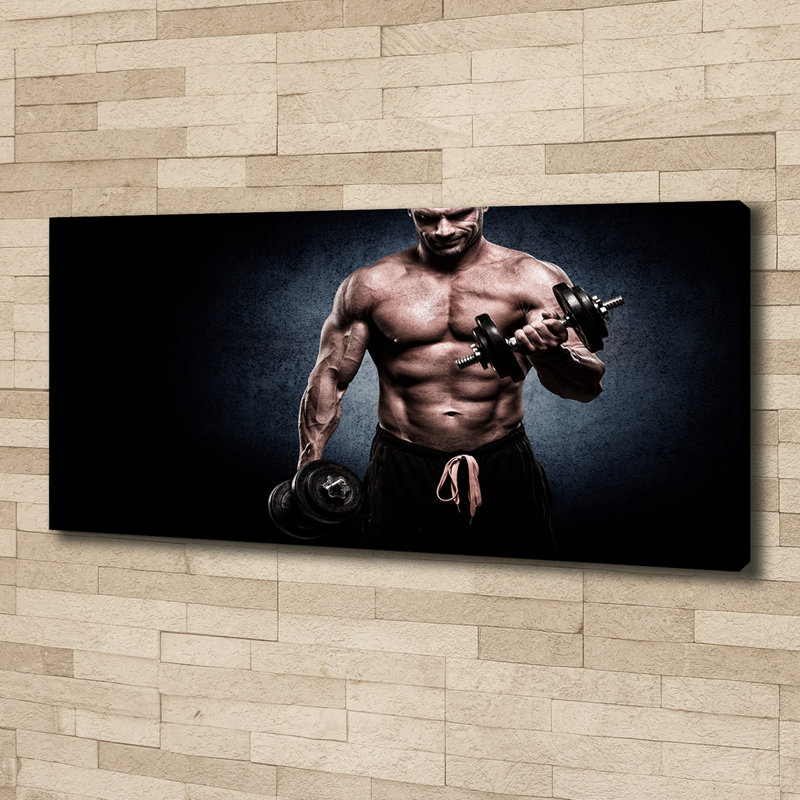 Muscle Building - Wrapped Canvas Print
