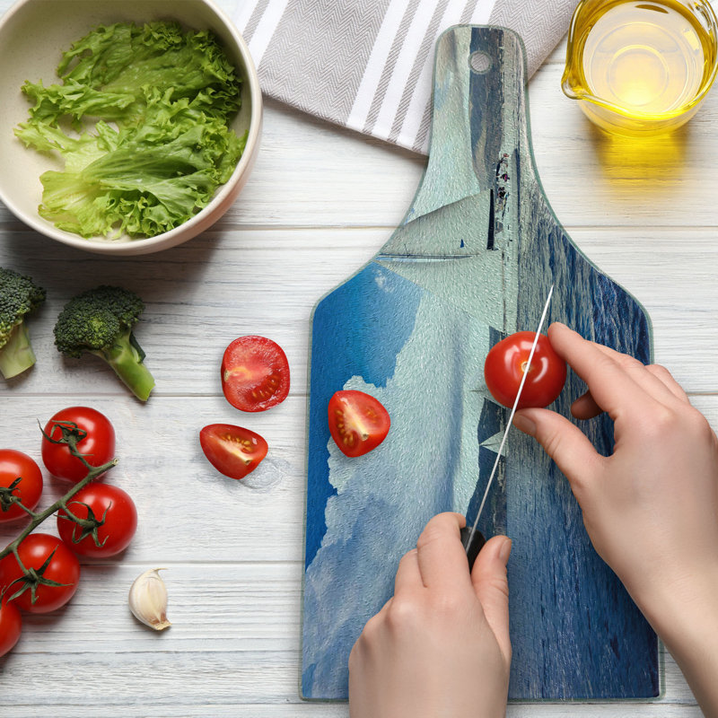 Planche à découper en verre trempé Ambesonne