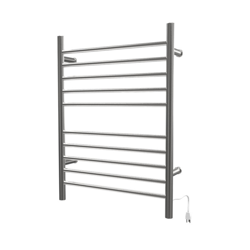 Wall Mount Electric Towel Warmer plug in or hardwired combo unit, Brushed