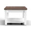 Table basse Brixham 48 po, aucun assemblage requis, finition deux tons-304017741