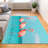 Floral Pattern With Pile Soft Type Printed Rug in Vibrant Colors Perfect for Adding a Touch of Elegance to Any Room Decor-1922738179