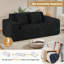 2 Seater Corduroy Loveseat-826838215
