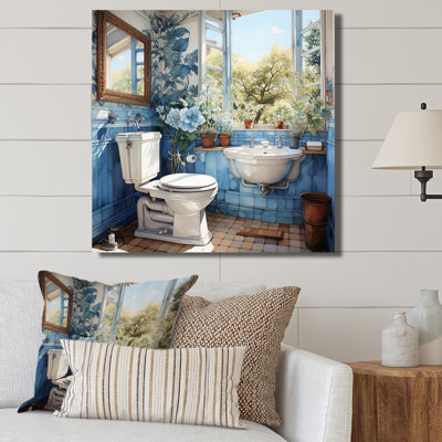 " Toilet Serenade In Blue I "