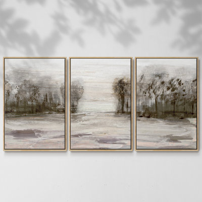 Near Near Graham Mountain, reproduction sur toile 3 pièces