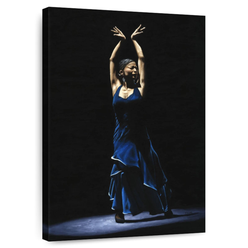 Bailarina A Solas Del Flamenco, H 12 po x l 8 po