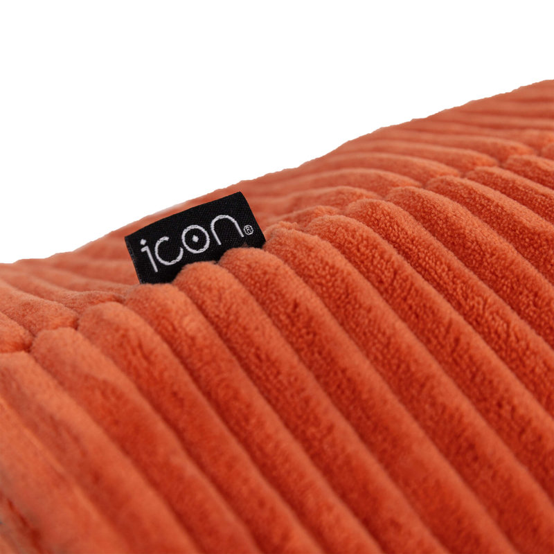 Bean Bag Bazaar Dalton Corduroy Recliner Bean Bag, Orange