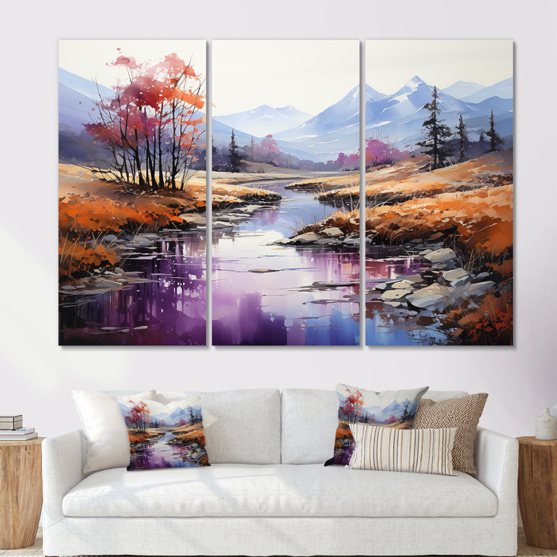 Ensemble d'art sur toile «Al simple», Toile tendue, H 40 po x l 60 po x P 1 po
