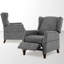 Audrie Upholstered Chenille Armchair-1330933035