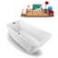 Baignoire de trempage autoportante en acrylique 67 "avec drain et plateau en bambou 67" Streamline-92403248