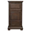 Cognac II Burnished Oak Wine and Bar Cabinet with Drop-Down Serving Door