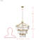 Social Club 15-Light 3-Tier Crystal Pendant