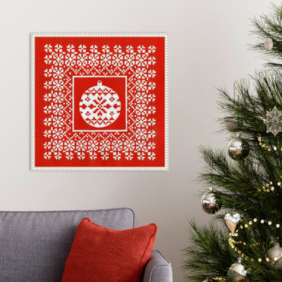 «Fair Isle Snowflake V» par Chariklia Zarris, reproduction d'art sur toile encadrée