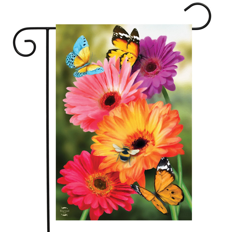 Drapeau de jardin jardin marguerites