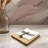 Brass Dragonfly Wood Napkin Holder
