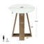 Table d'appoint ronde en bois, petite table de bout moderne-133434305