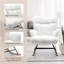 Solid + Manufactured Wood/Iron Rocking Chair-1708616331
