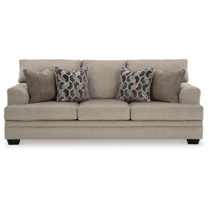 Fiarvale 92'' Upholstered Sofa, Beige 100% Polyester