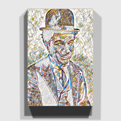 Charlie Chaplin 1 - Wrapped Canvas