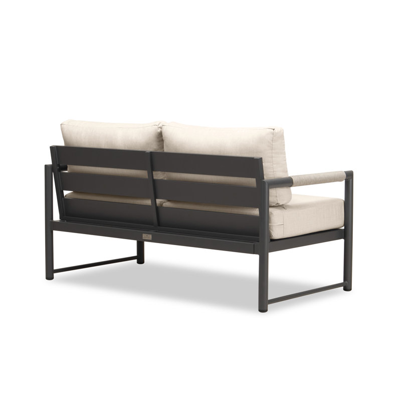 Alto Outdoor 2 - Seat Loveseat, Slate Gray, Cast Silver Sunbrella®