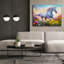  Art mural en toile, «Gallop Unicorn» par Dean Russo, 54 po x 40 po-1989517692