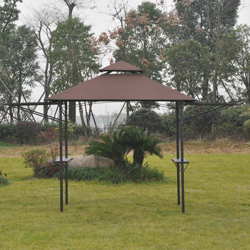 Velasco 2.4 x 1.5 m (8' x 5') Grill Gazebo Canopy, Outdoor BBQ Shelter
