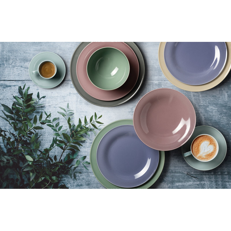 30cm Porcelain Dinner Plate, Pearl Grey