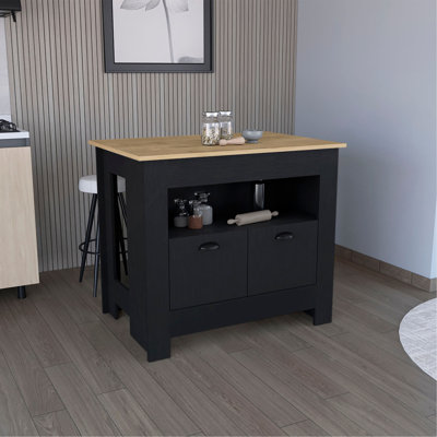 Armoire à deux portes et tablette pour îlot de cuisine