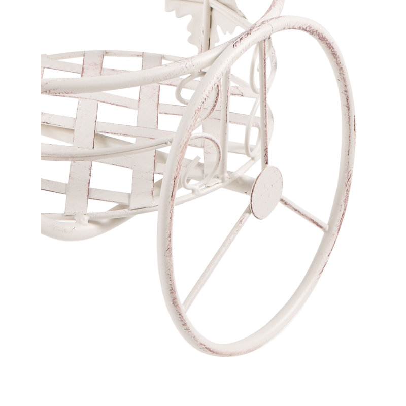 Plant Stand Bike HAREBELL 52 cm Metal Off-White