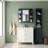 Bathroom Wall Storage Cabinet With Mirror, Adjustable Shelves, And Open Compartments For Efficient Organization-711296620
