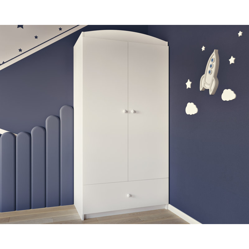 Cicero 2 Door Wardrobe, White