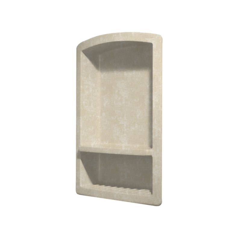 Tablette de douche à surface solide Chandler, Os nébuleux