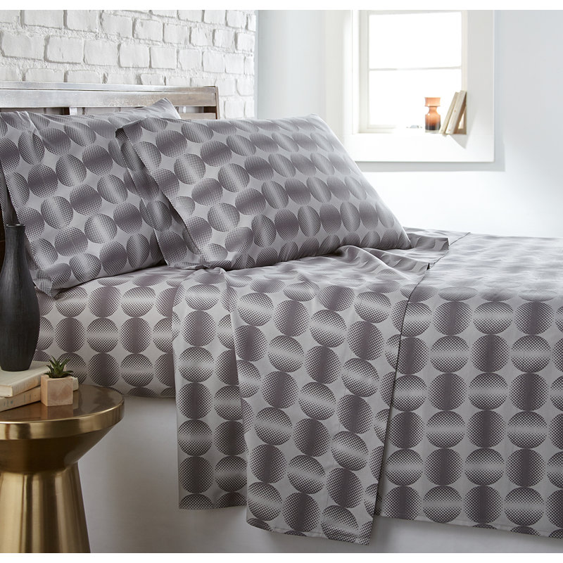 Ensemble de draps en microfibre Vilano Choice, Simple TG, Argent