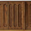 Buffet Mid-Century à cannelures modernes avec tablettes réglables et base robuste