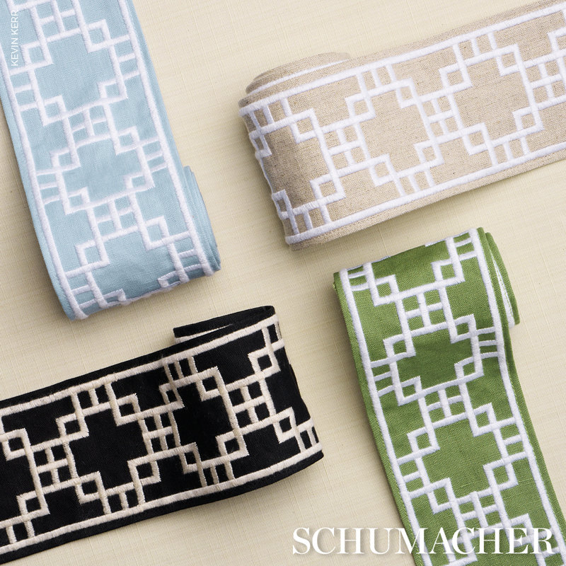 Squared Away Trellis Tape, Black