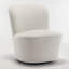 Fauteuil demi-tonneau pivotant Stevie-893427906