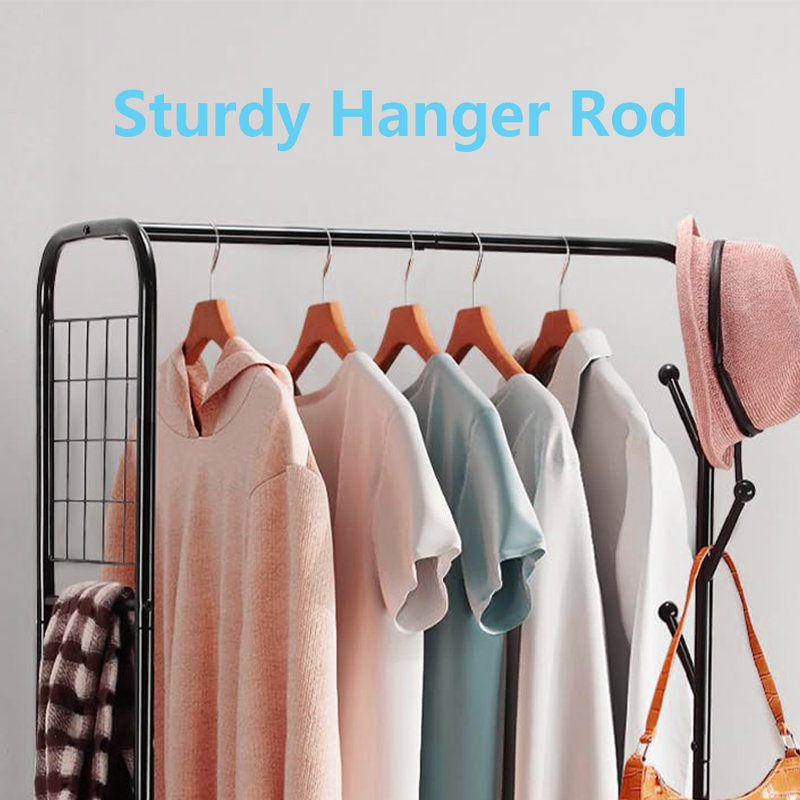 Multi-Functional Hanger For Clothes, Dresses, Coats, Bags, And Shoes, Black