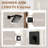 Probe 1-handle 6 inch Black Single Function Square Tub & Shower Trim Faucet with Rough in-Valve