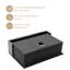 Évier de cuisine de ferme en acier inoxydable plaqué titane L 30 po x l 22 po, évier de cuisine simple en acier inoxydable noir avec accessoires