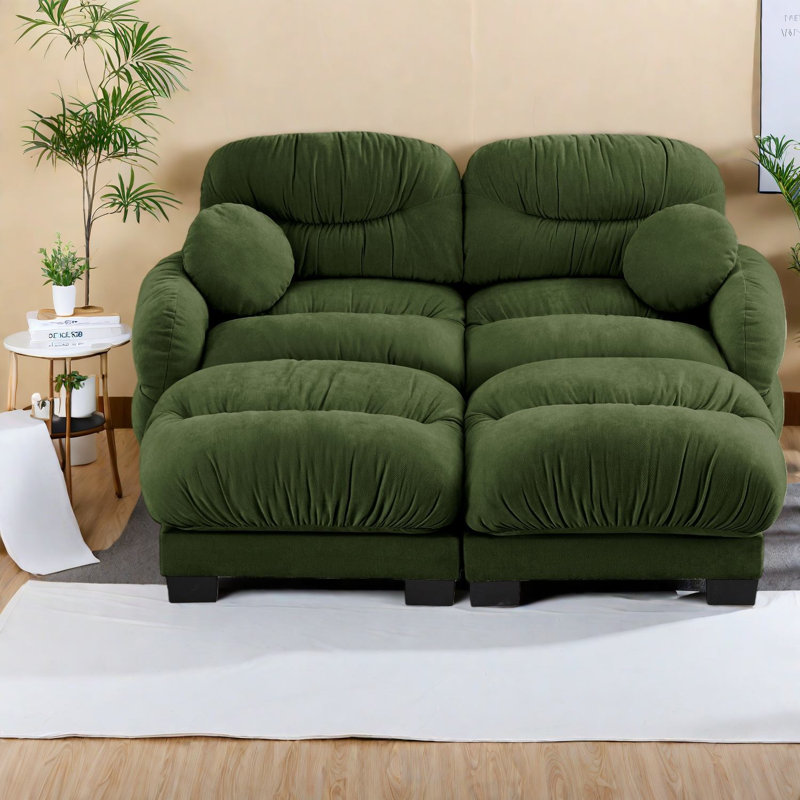 Canapé modulaire moderne en chenille Compression Cozy