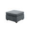 Canapé modulaire gris en tissu tissé 7 places avec repose-pieds Isla-315117512