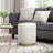 19" Stirling Cream Velvet Storage Stool