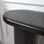 Console en bois, console moderne, table d'entrée cannelée, table d'entrée avec console étroite