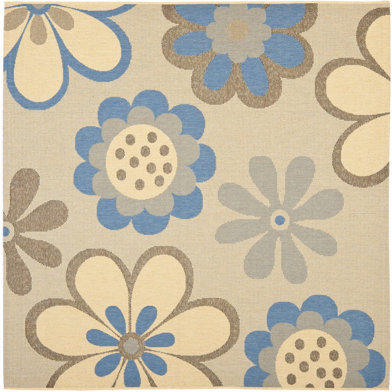 Herefordshire Performance Floral Rug, Square 6'7"