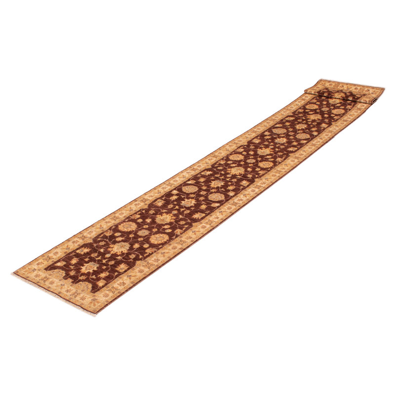 Tapis brun foncé Chobi Finest 2 pi 7 po x 16 pi 6 po