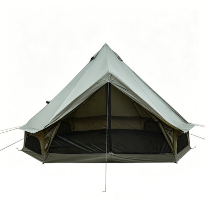 13.1 ft Oxford Fabric Bell Tent with Stove Jack for Camping