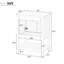 24" White Modern Sleek Bathroom Vanity Elegant Ceramic Sink with Solid Wood Frame Open Style Shelf