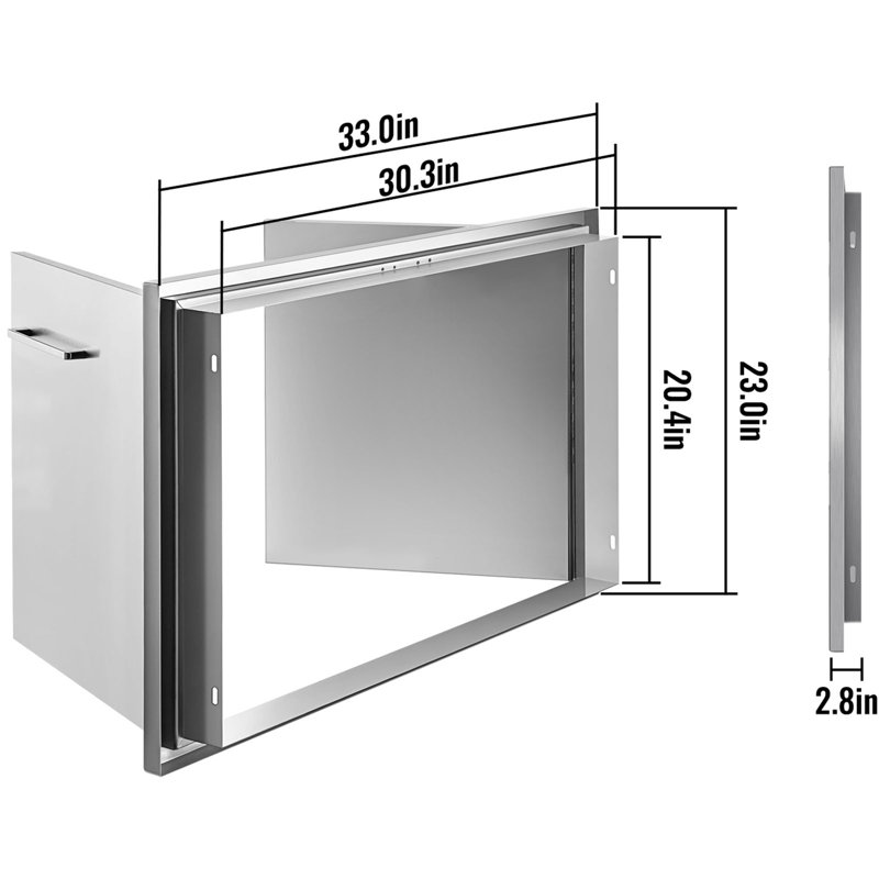 33'' Stainless Steel Drop-In Access Doors