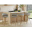 Tabouret tournant 30 "rembourré avec structure en bois-416715741-417237451